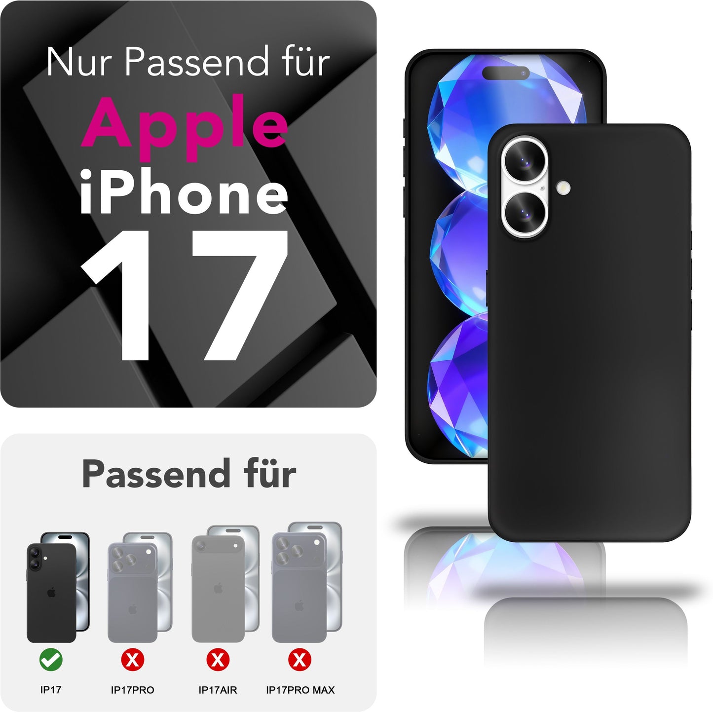 NALIA Phantom Hülle für iPhone 17 – 0,3 mm Ultra-Slim