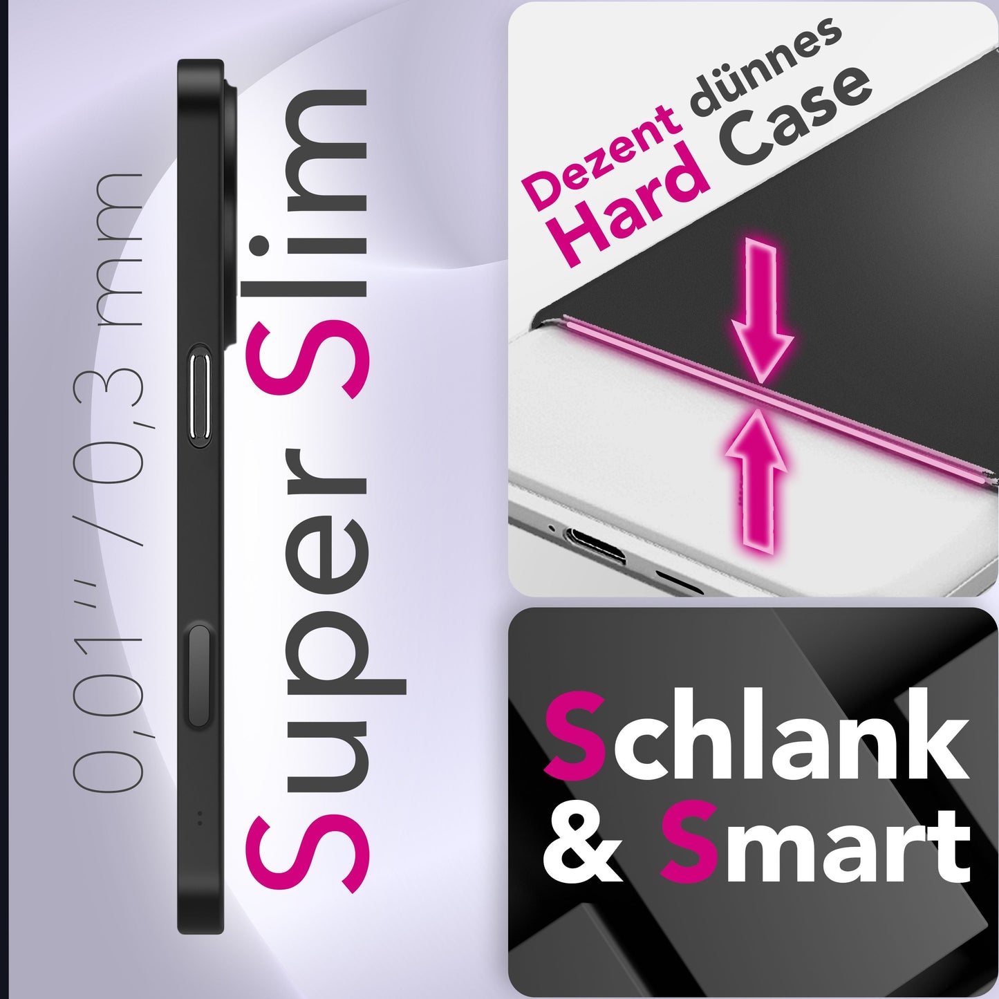 NALIA Phantom Hülle für iPhone 17 – 0,3 mm Ultra-Slim