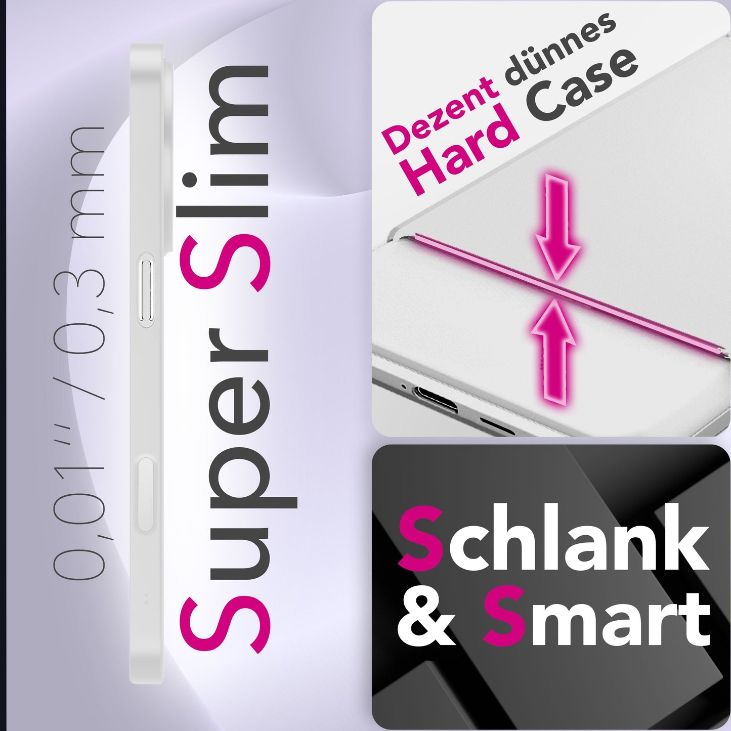 NALIA Phantom Hülle für iPhone 17 – 0,3 mm Ultra-Slim